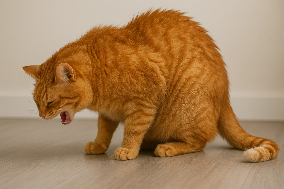 Cat vomiting