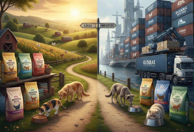 Local vs imported pet food